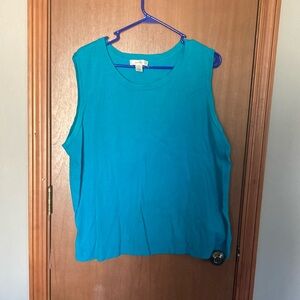 Sleeveless Teal Top